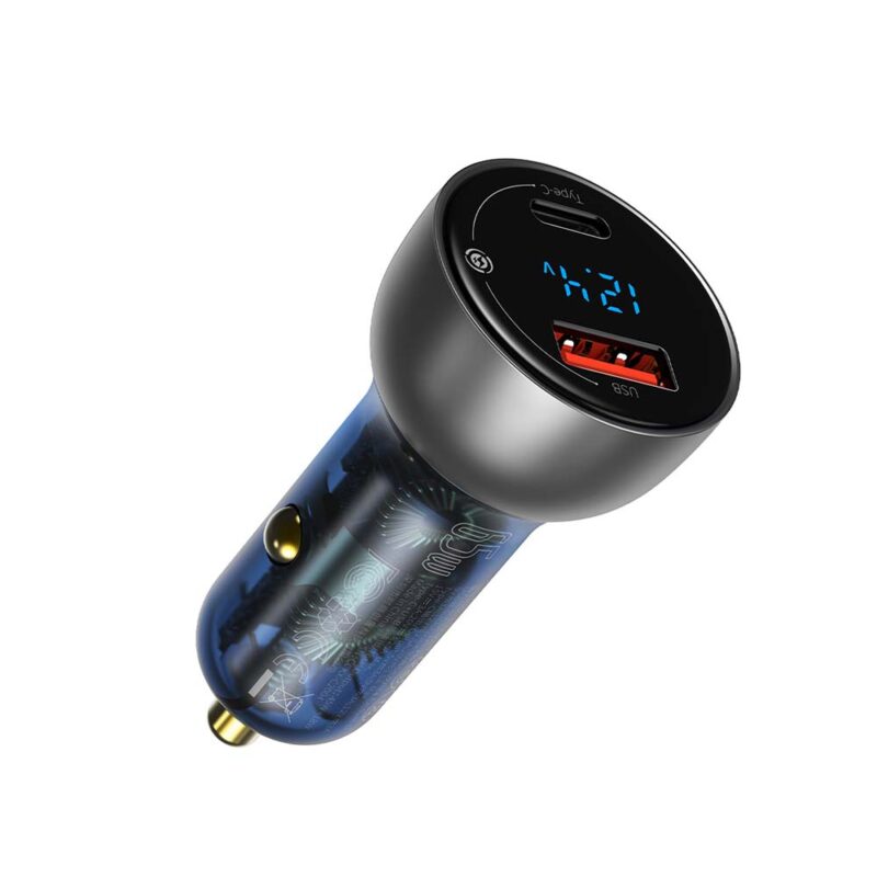 Baseus car charger Particular PD 65W 1x USB 1x USB-C transparent - Bild 3