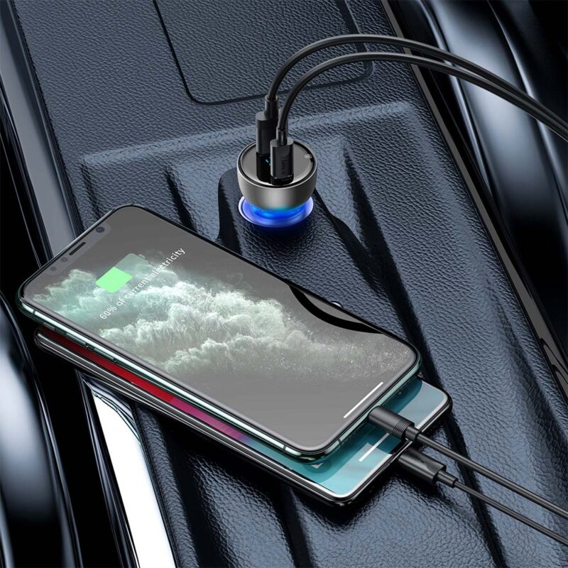 Baseus car charger Particular PD 65W 1x USB 1x USB-C transparent - Bild 8