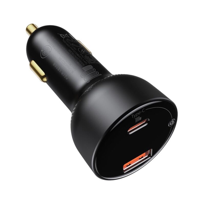 Baseus car charger Superme PD 100W 1x USB 1x USB-C black + cable USB-C - USB-C - Bild 4