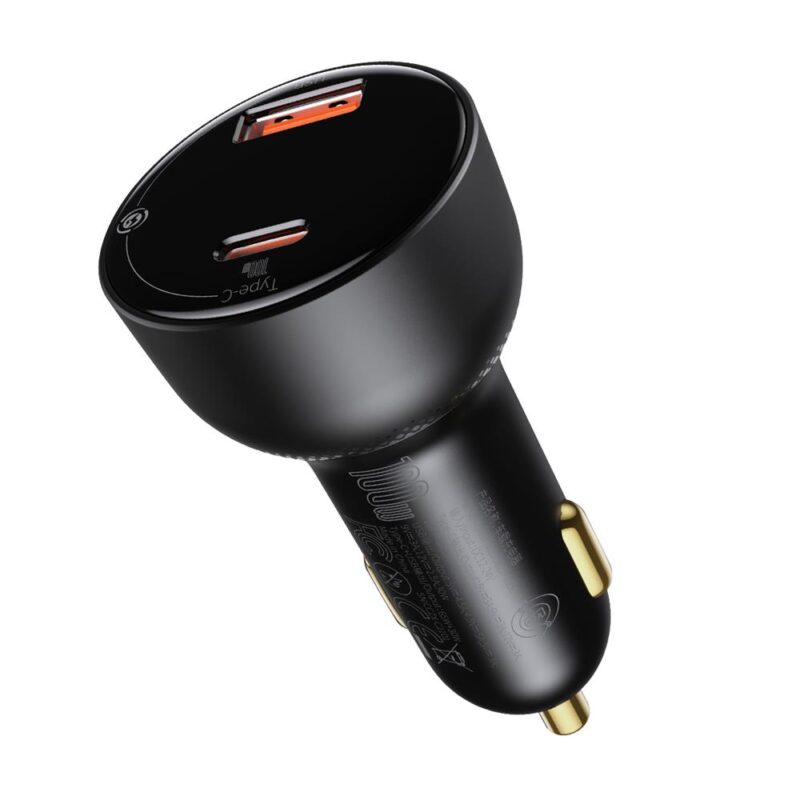 Baseus car charger Superme PD 100W 1x USB 1x USB-C black + cable USB-C - USB-C - Bild 6