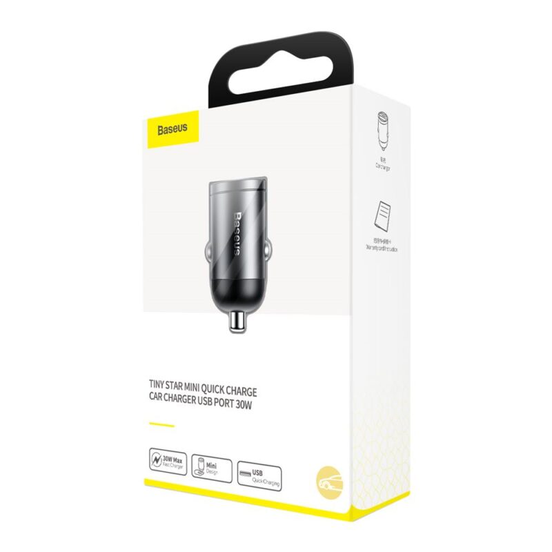 Baseus car charger Tiny Star Mini QC 3.0 30W 1x USB gray - Bild 11