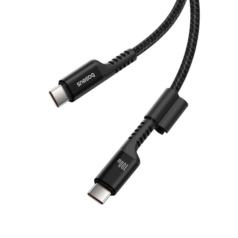 Baseus Fish-Eye Fast Charging Data Cable USB-C to USB-C 100W 1m Cluster Black - Bild 5