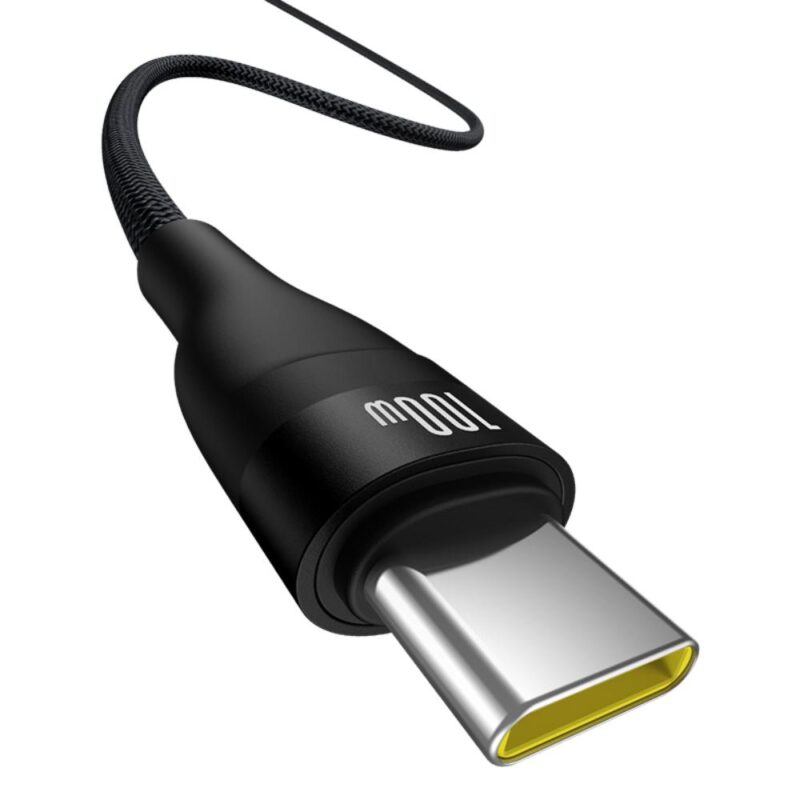 Baseus Flash 2 Charging Cable USB to USB-C 100W 1m Cluster Black - Bild 3