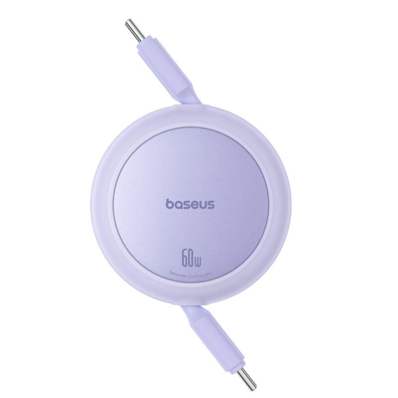 Baseus Free2Pull Mini Charging Cable USB-C to USB-C 60W 1m Nebula Purple