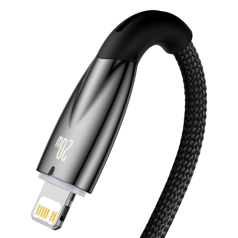 Baseus Glimmer Series Fast Charging Data Cable Type-C to iP 20W 2m Black - Bild 4