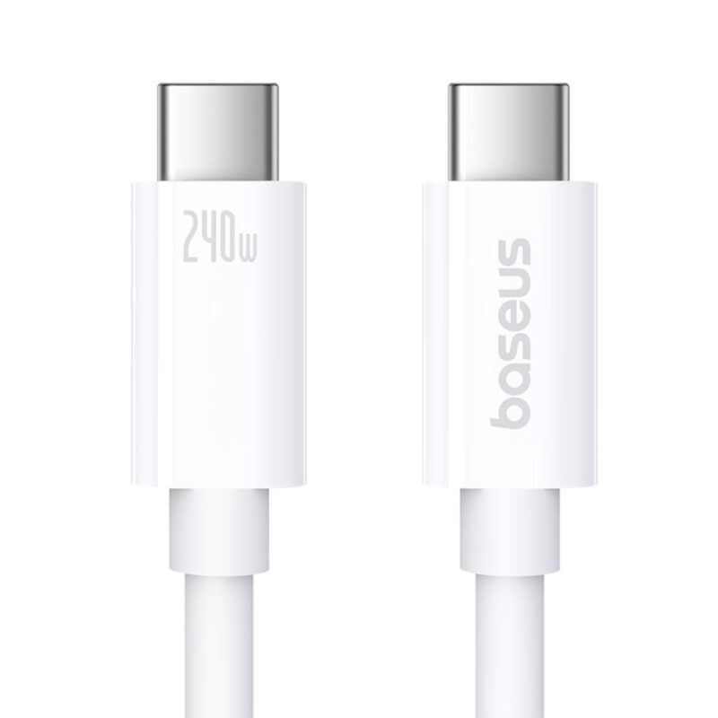 Baseus Superior Series 2 USB4 Full-Function Fast Charging Cable Type-C to Type-C 240W 1m Moon White