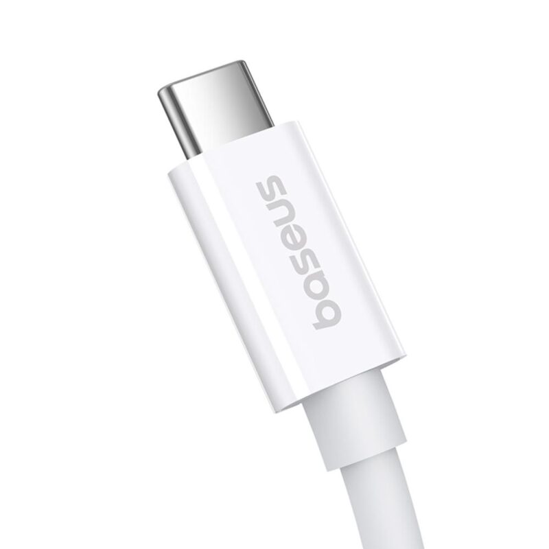 Baseus Superior Series 2 USB4 Full-Function Fast Charging Cable Type-C to Type-C 240W 1m Moon White - Bild 3