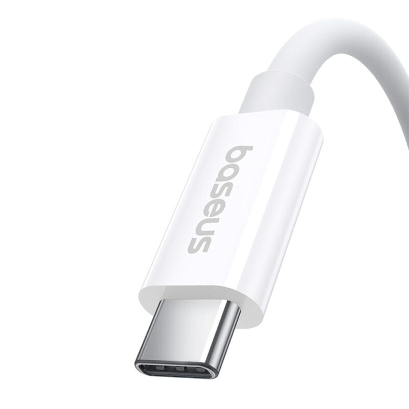 Baseus Superior Series 2 USB4 Full-Function Fast Charging Cable Type-C to Type-C 240W 1m Moon White - Bild 4