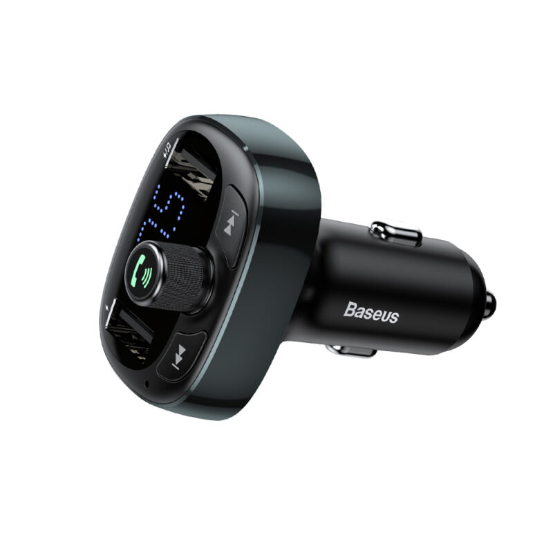 Baseus transmiter FM T Shaped S-09 Bluetooth MP3 car charger black - Bild 5