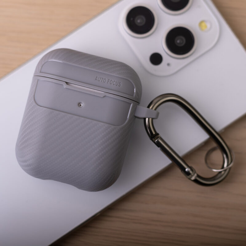 Carbon case for Airpods / Airpods 2 grey - Bild 8