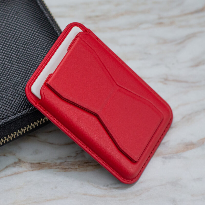 Card holder with stand red - Bild 6