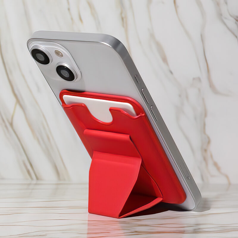 Card holder with stand red - Bild 8