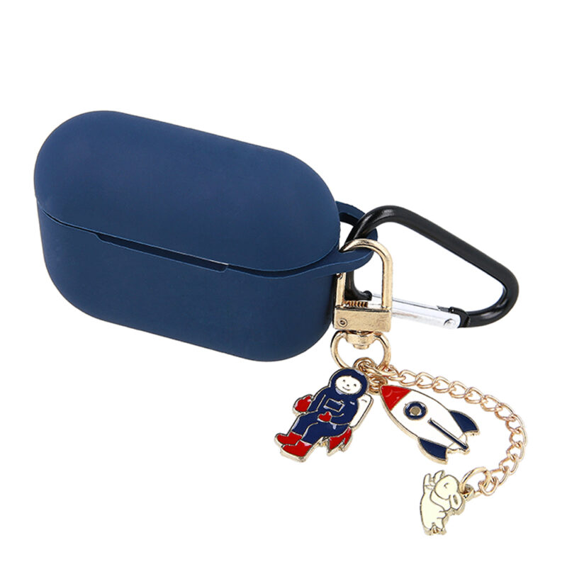 Case for Airpods 3 dark blue with pendant