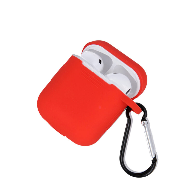 Case for Airpods / Airpods 2 red with hook - Bild 4