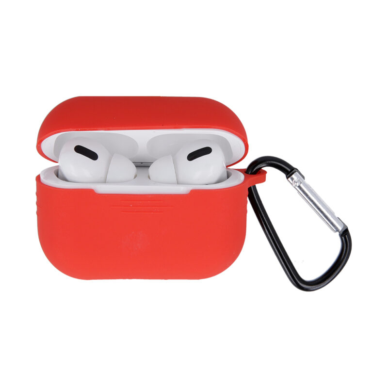 Case for Airpods Pro red with hook - Bild 3