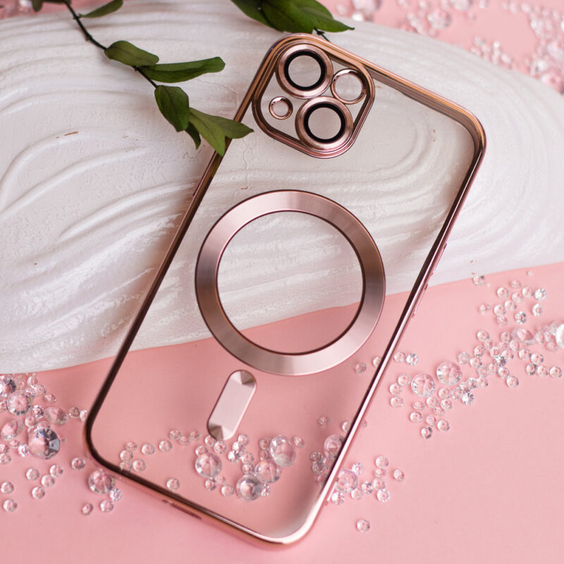 Color Chrome Mag case for iPhone 15 Pro 6,1" rose gold - Bild 4