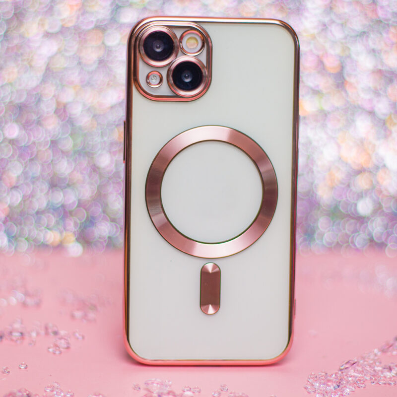 Color Chrome Mag case for iPhone 15 Pro 6,1" rose gold - Bild 5