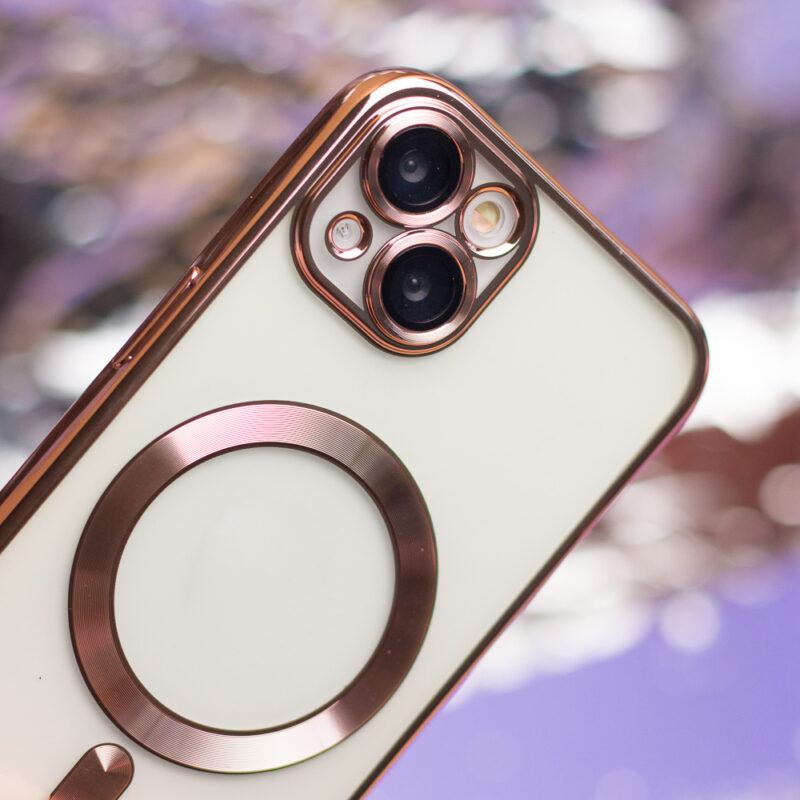 Color Chrome Mag case for iPhone 15 Pro 6,1" rose gold - Bild 6