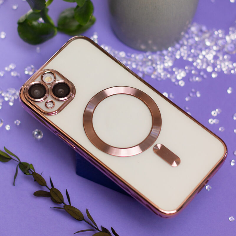 Color Chrome Mag case for iPhone 15 Pro 6,1" rose gold - Bild 7