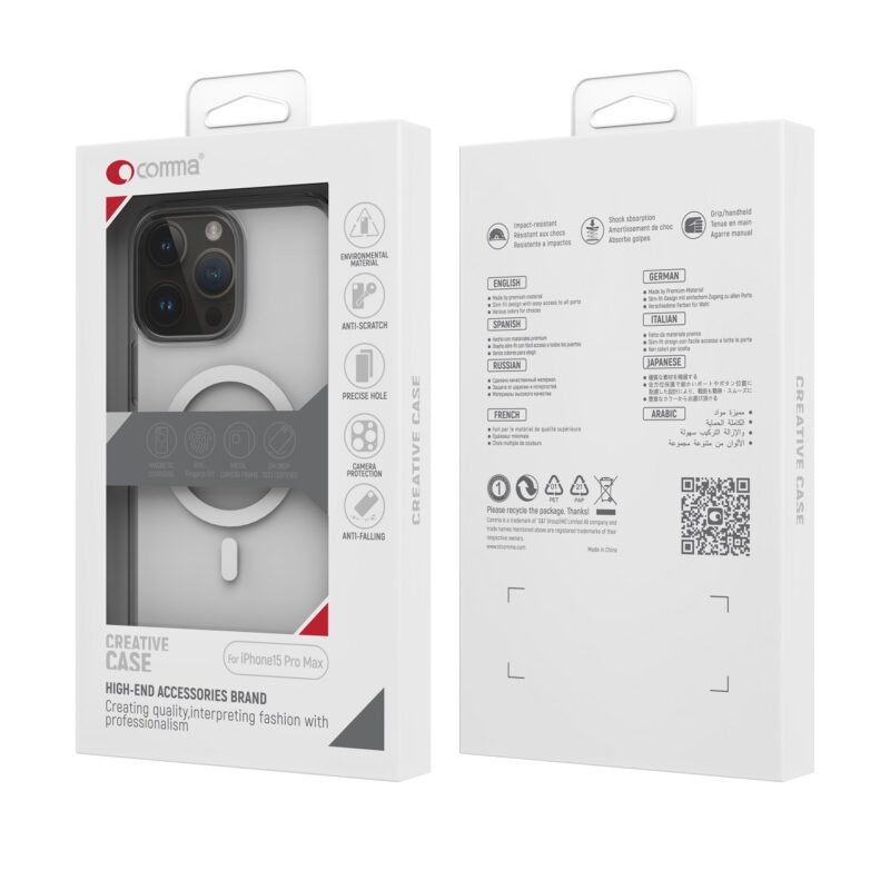 Comma case Elemental Mag for iPhone 15 Plus transparent - Image 4