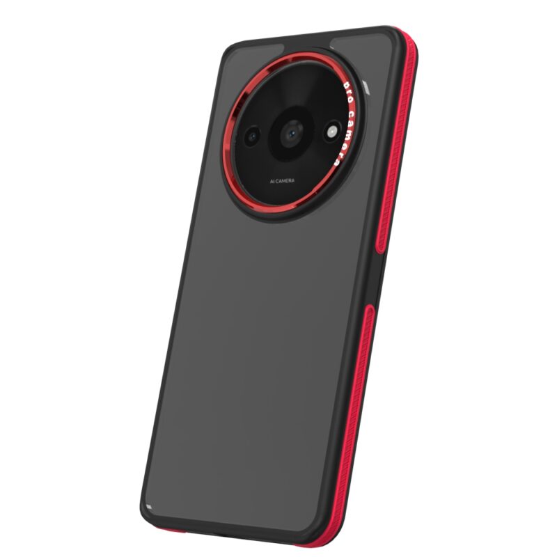 Crystal Black case for Xiaomi Redmi A3 4G (Global) red - Image 3