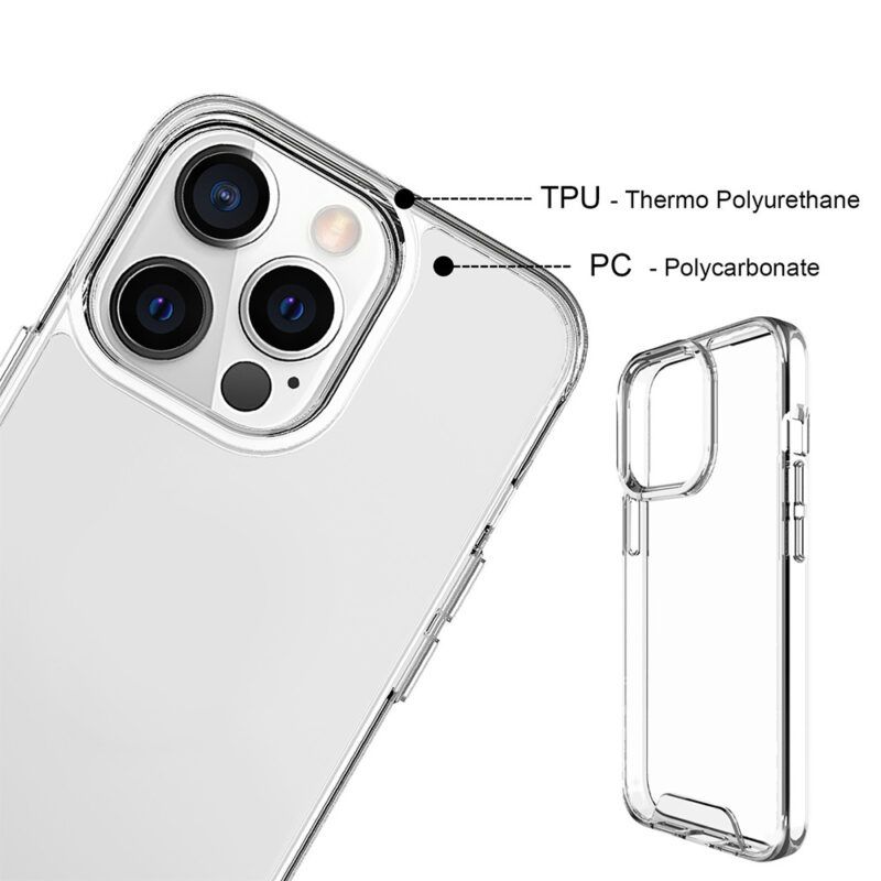 Crystal case for iPhone X / XS transparent big hole - Image 13