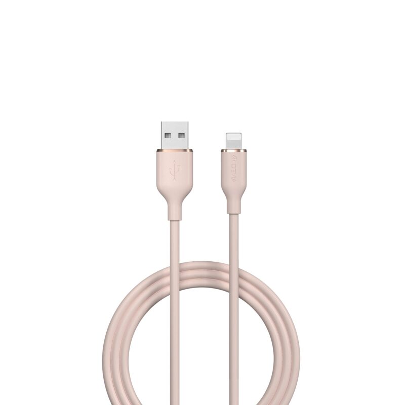 Devia cable Jelly EC630 USB - Lightning 1,2 m 2,4A pink