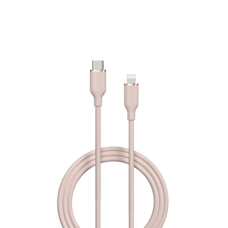 Devia cable Jelly EC631 USB-C - Lightning 1,2 m 27W pink