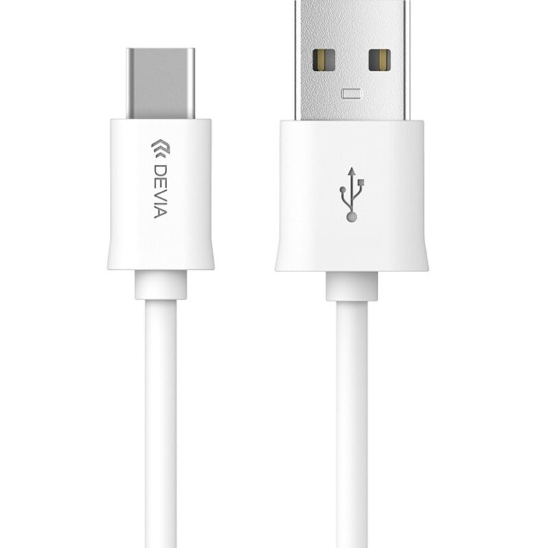 Devia cable Smart EC082 USB - USB-C 1,0 m 2,1A white