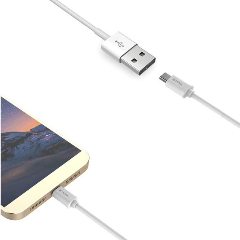 Devia cable Smart EC082 USB - USB-C 1,0 m 2,1A white - Bild 5