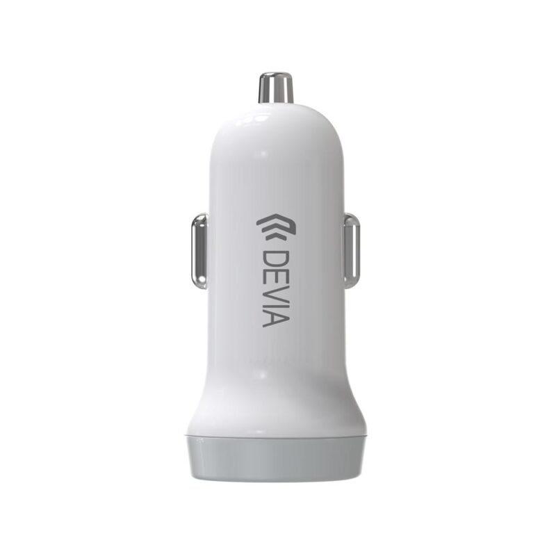 Devia car charger Smart 2x USB 3,1A white + Lightning cable - Bild 3