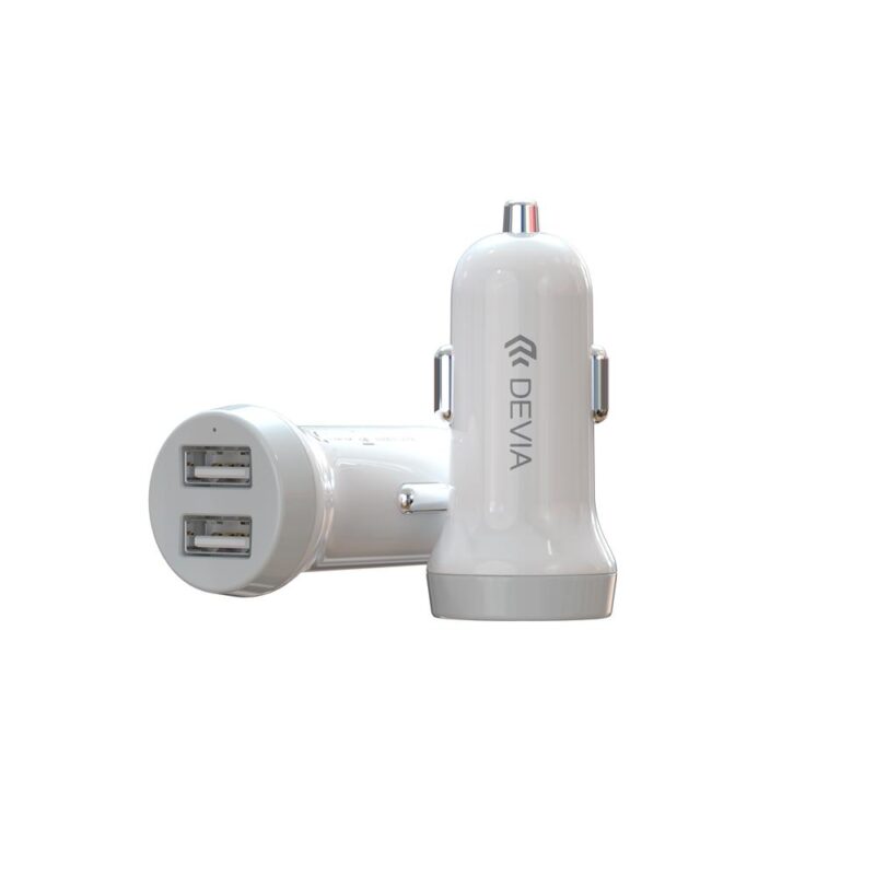 Devia car charger Smart 2x USB 3,1A white + Lightning cable - Bild 4