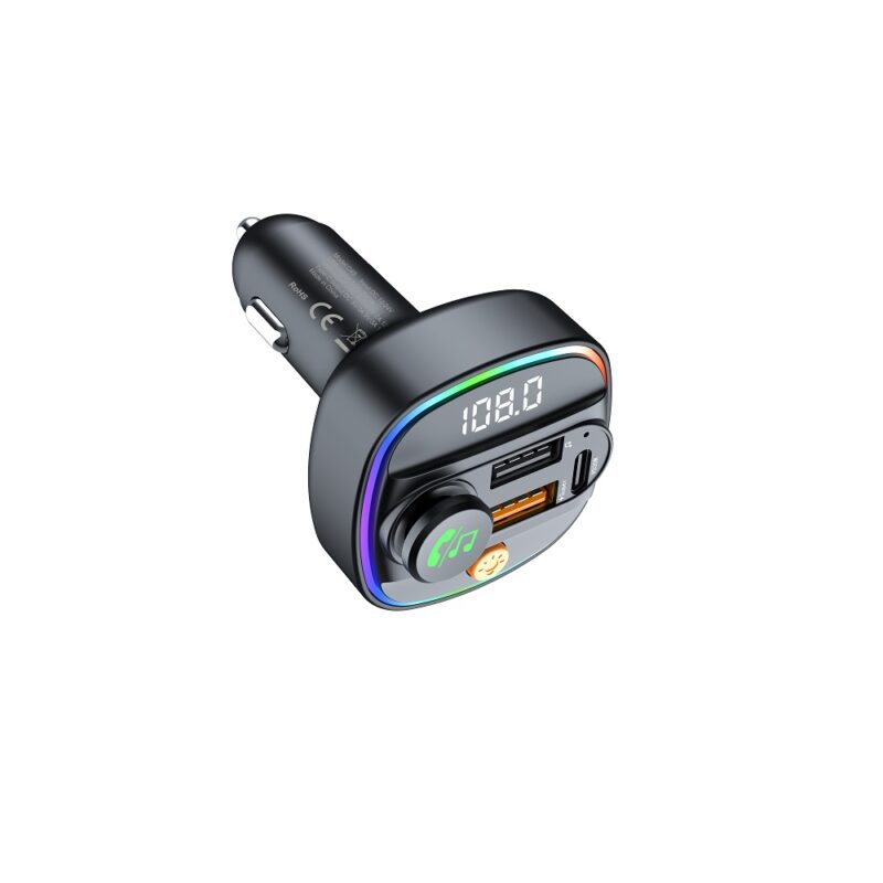 Devia transmitter FM Smart Bluetooth MP3 car charger PD 30W 1x USB-C 2x USB 3A black - Bild 4