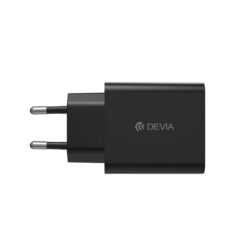 Devia wall charger Rocket PD 45W 1x USB-C black+ cable USB-C - USB-C - Bild 4