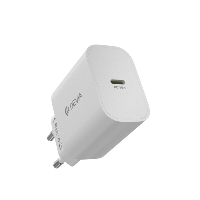 Devia wall charger Smart PD GaN 30W 1x USB-C white