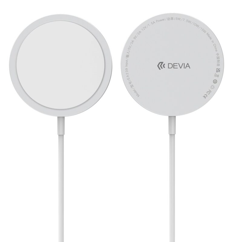 Devia wireless charger Smart magnetic 15W white - Bild 4