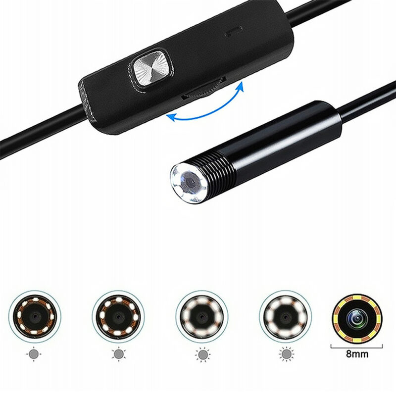 Endoscope camera 2m lens 8/7/5.5mm USB-C/Micro-USB LTC