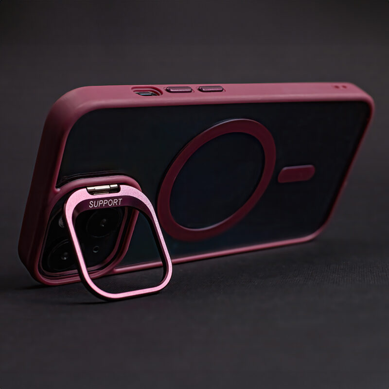 Extra Lens Mag case for iPhone 16 6,1" maroon - Image 9