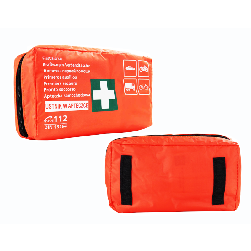 First aid kit with mouthpiece DIN 13164