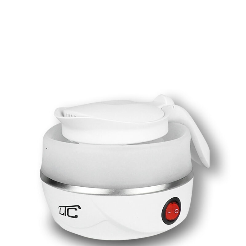 Foldable silicone mini tourist kettle white 220-240V/50Hz 0,6L LTC - Bild 3