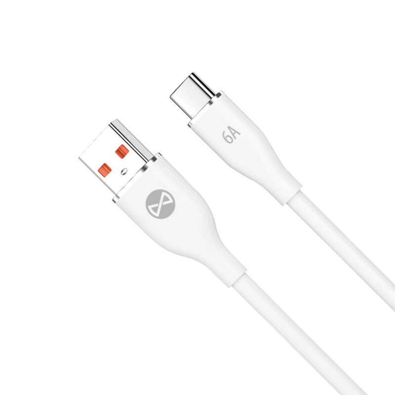 Forever cable USB - USB-C 1,0 m 6A white - Bild 3