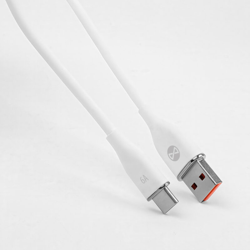 Forever cable USB - USB-C 1,0 m 6A white - Bild 4