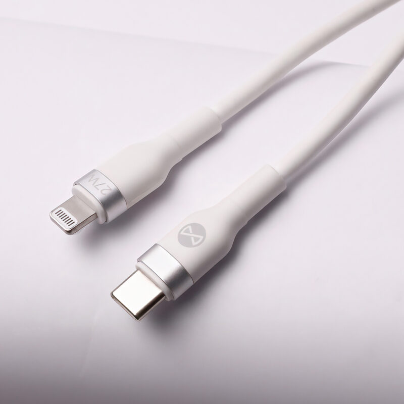 Forever Flexible MFi cable USB-C - Lightning 1,0 m 27W white - Bild 11