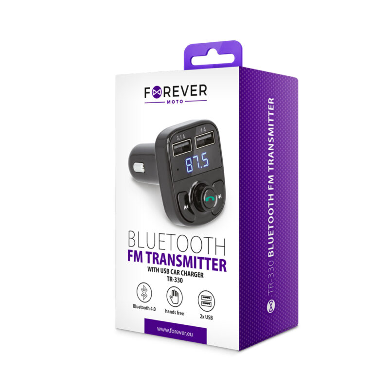 Forever FM transmitter Bluetooth TR-330 black - Bild 5