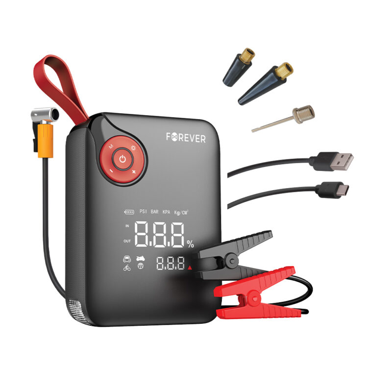 Forever jump starter 4in1 JS-400 7200mAh black-red