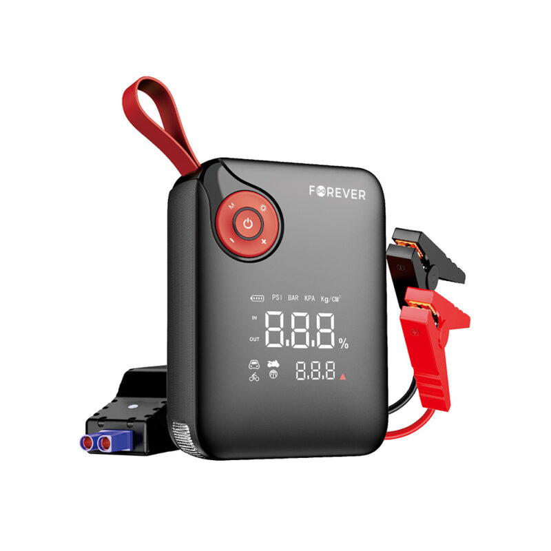 Forever jump starter 4in1 JS-400 7200mAh black-red - Bild 3