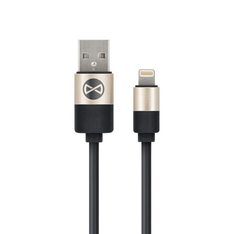 Forever Modern cable USB - Lightning 1,0 m 2A black