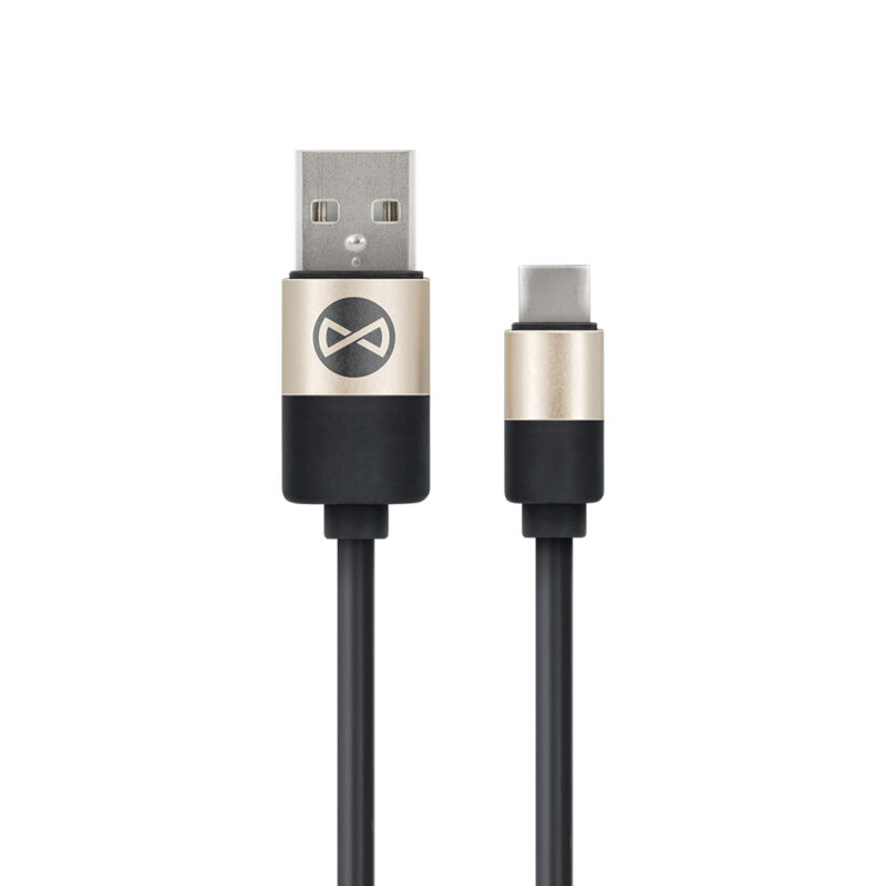 Forever Modern cable USB - USB-C 1,0 m 2A black