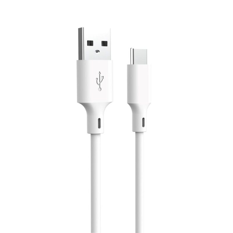 Forever recycling cable USB-A - USB-C 1,5m 3A KR60-AC-00 white