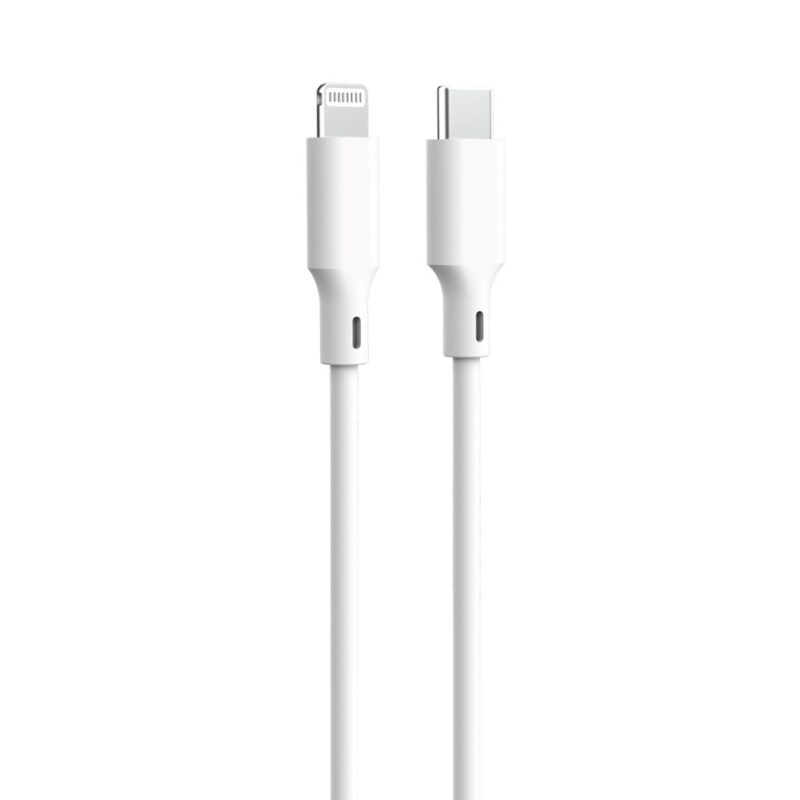 Forever recycling cable USB-C - Lightning 1,5m 3A KR12-CL-00 white